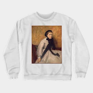 Portait of a Woman in Gray Crewneck Sweatshirt